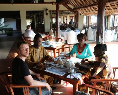 DFG Dar es Salaam 2014 01 Albert Dan Babette Flore